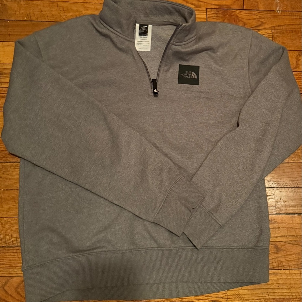 The North Face Men's Gray Zip-Up Sweater
